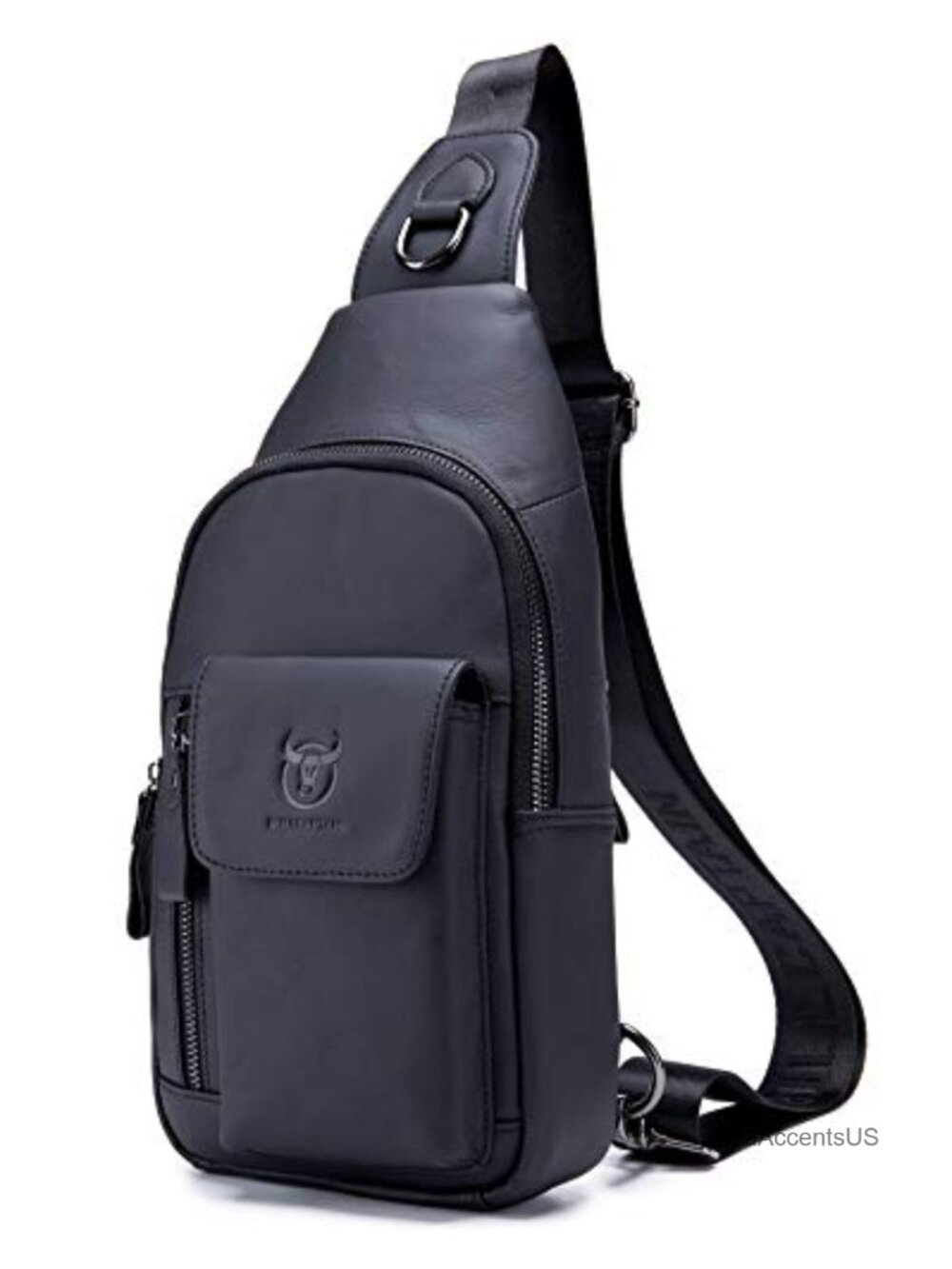 Genuine Leather Crossbody Sling Bag Casual Daypack Travel Hiking Backpack